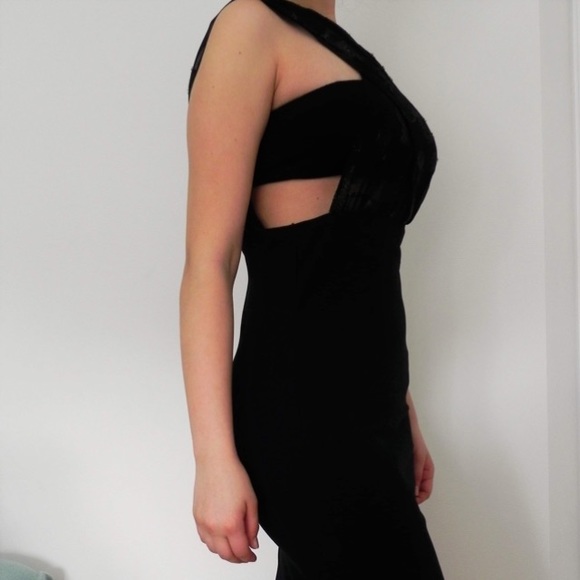 Dynamite robe noire en 2 pièces: bandeau noir+robe - Picture 3 of 6